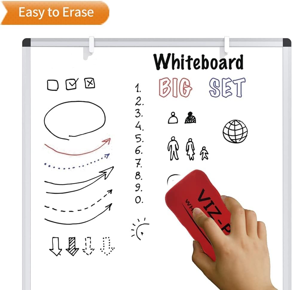 Whiteboard Easel, 36 x 24 Inches, Portable Tripod Dry Erase Board