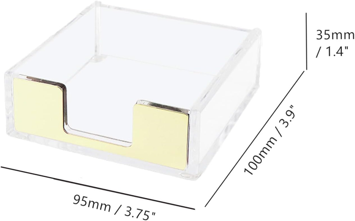 Gold Sticky Note Holder Memo Note Pad Holder Dispenser