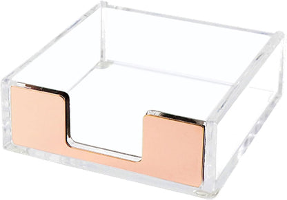 Gold Sticky Note Holder Memo Note Pad Holder Dispenser
