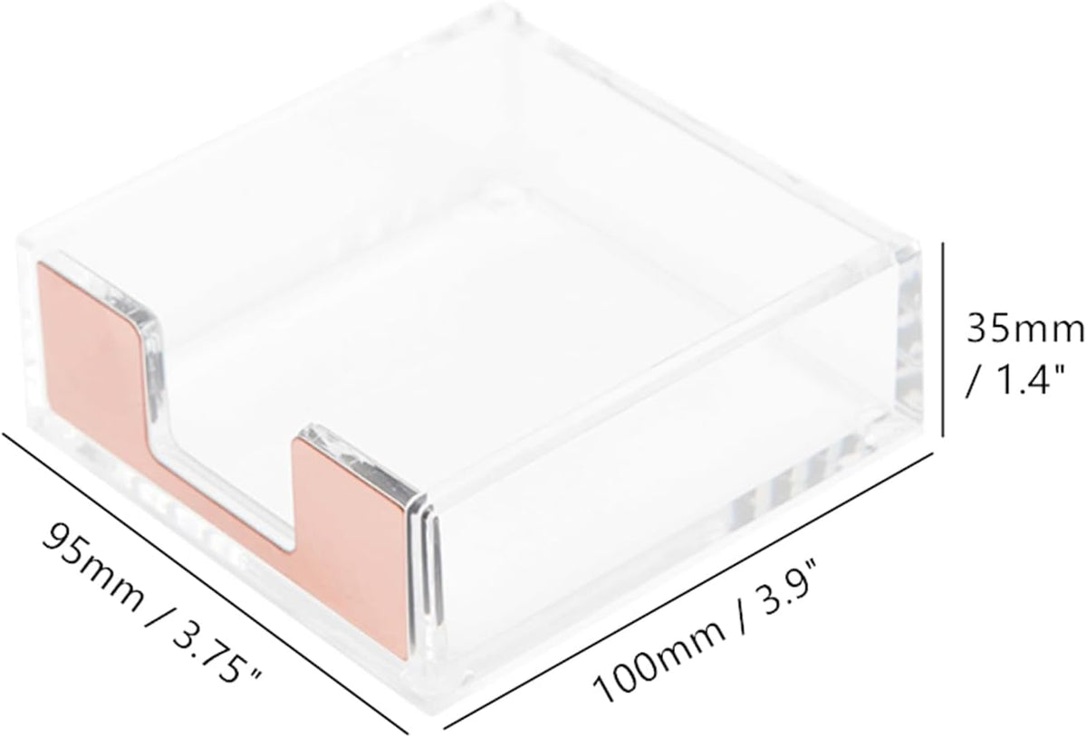 Gold Sticky Note Holder Memo Note Pad Holder Dispenser