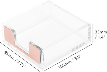 Gold Sticky Note Holder Memo Note Pad Holder Dispenser