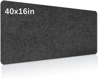 Large Felt Desk mat, 40''x16'' with Non-Slip Full Desk Mouse Pad,Office Computer Desk for Keyboard Mat,Felt Desk Mat for Desk Pad Protector（100x40cm）