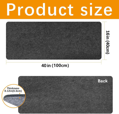 Large Felt Desk mat, 40''x16'' with Non-Slip Full Desk Mouse Pad,Office Computer Desk for Keyboard Mat,Felt Desk Mat for Desk Pad Protector（100x40cm）