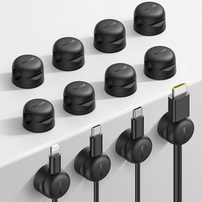 Rotatable Cord Organizer, 1s Lock Spring Cable Holder Clips