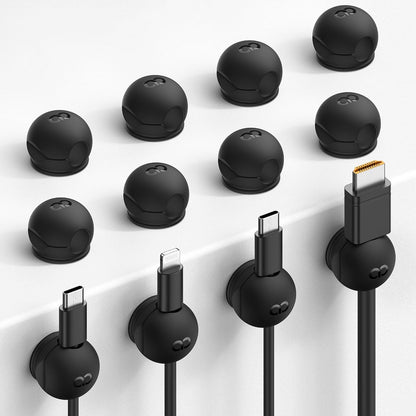 Rotatable Cord Organizer, 1s Lock Spring Cable Holder Clips