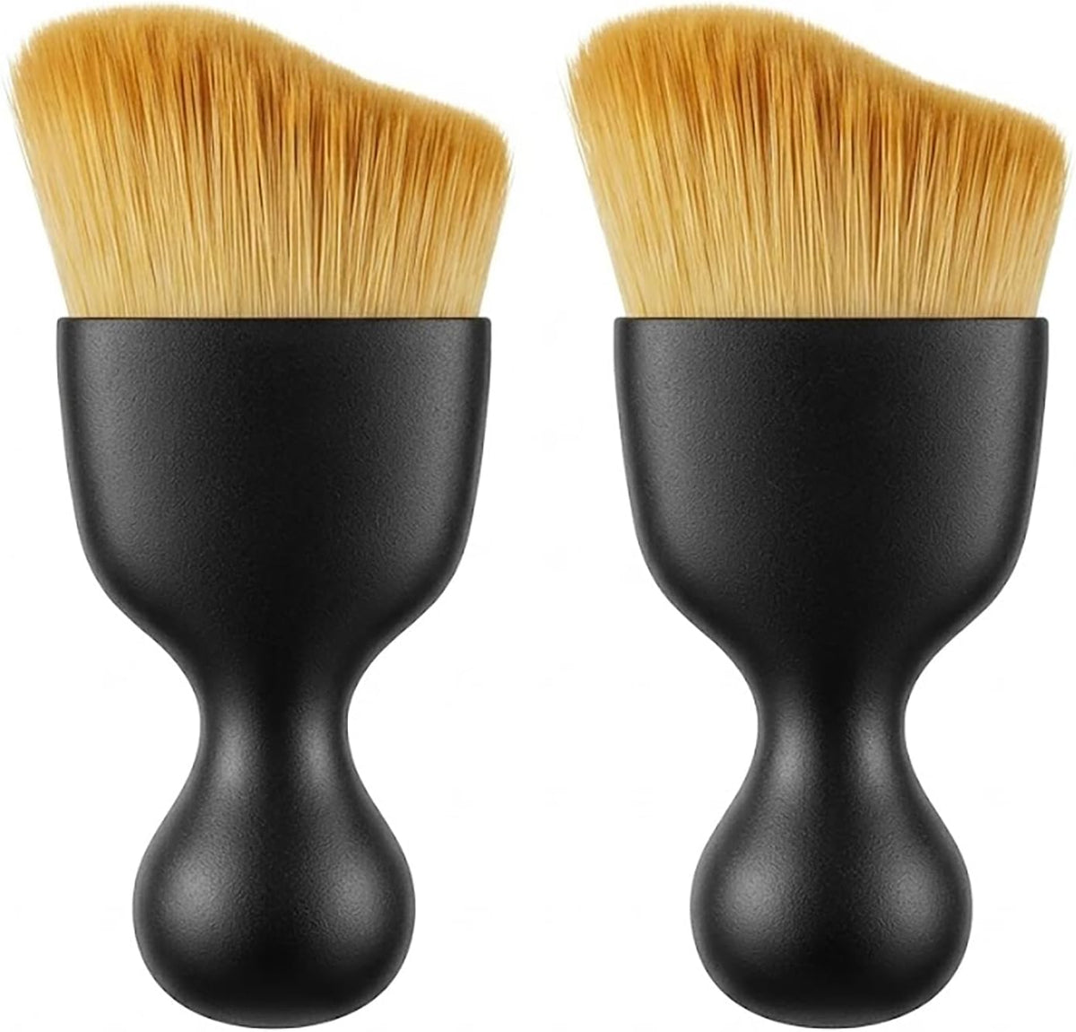 Soft Keyboard Cleaning Brush, Anti-Shedding High-Density Bristles with Wider Coverage, Shatterproof S-Curve Handle Car Detailing Dust Tool for PC, Laptop and Electronics (2 Packs)