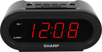 AccuSet Self-Setting Alarm Clock with Auto DST, Green LED