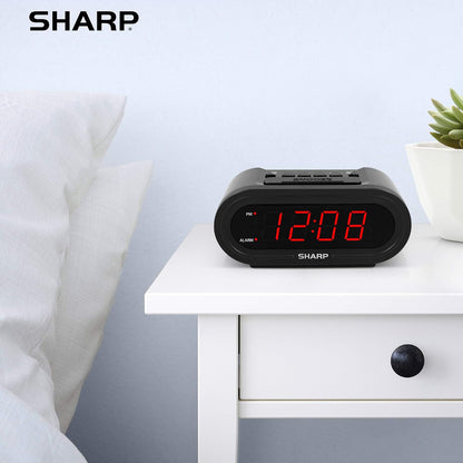 AccuSet Self-Setting Alarm Clock with Auto DST, Green LED