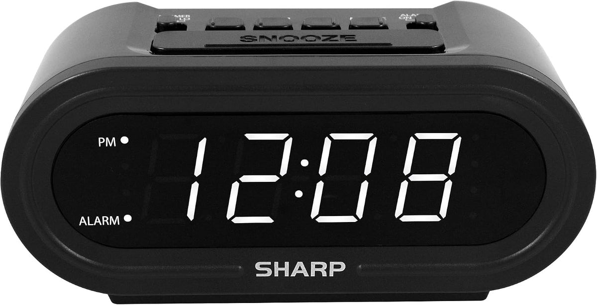 AccuSet Self-Setting Alarm Clock with Auto DST, Green LED