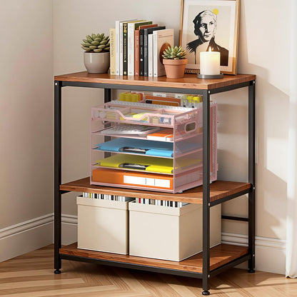 5 Tier Mesh Desk Organizer with Removable Tray&Pen Holder, Black