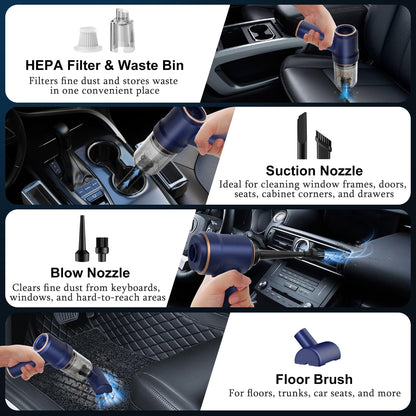 Handheld Car Vacuum Cleaner, Hand Held Vacuum Cleaner and Air Duster