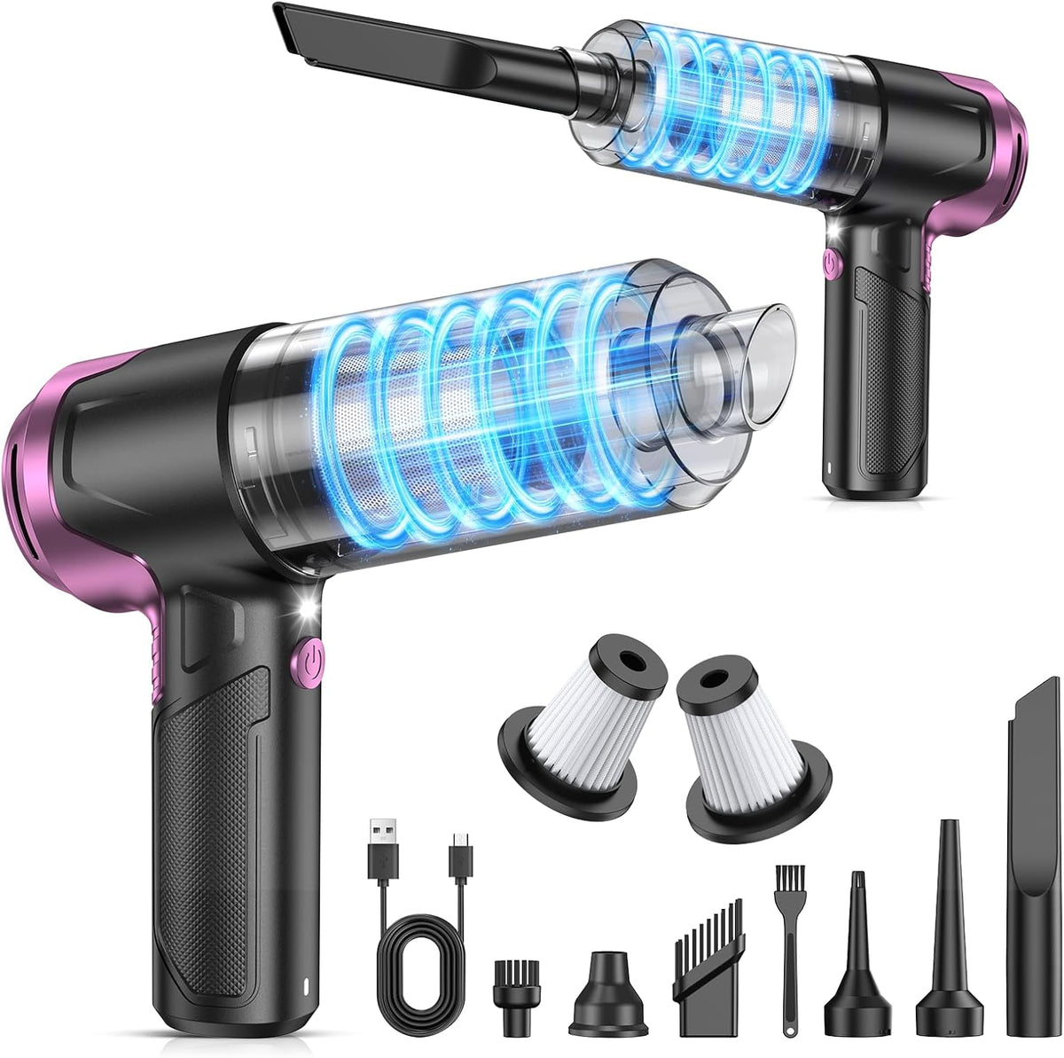 Handheld Car Vacuum Cleaner, Hand Held Vacuum Cleaner and Air Duster