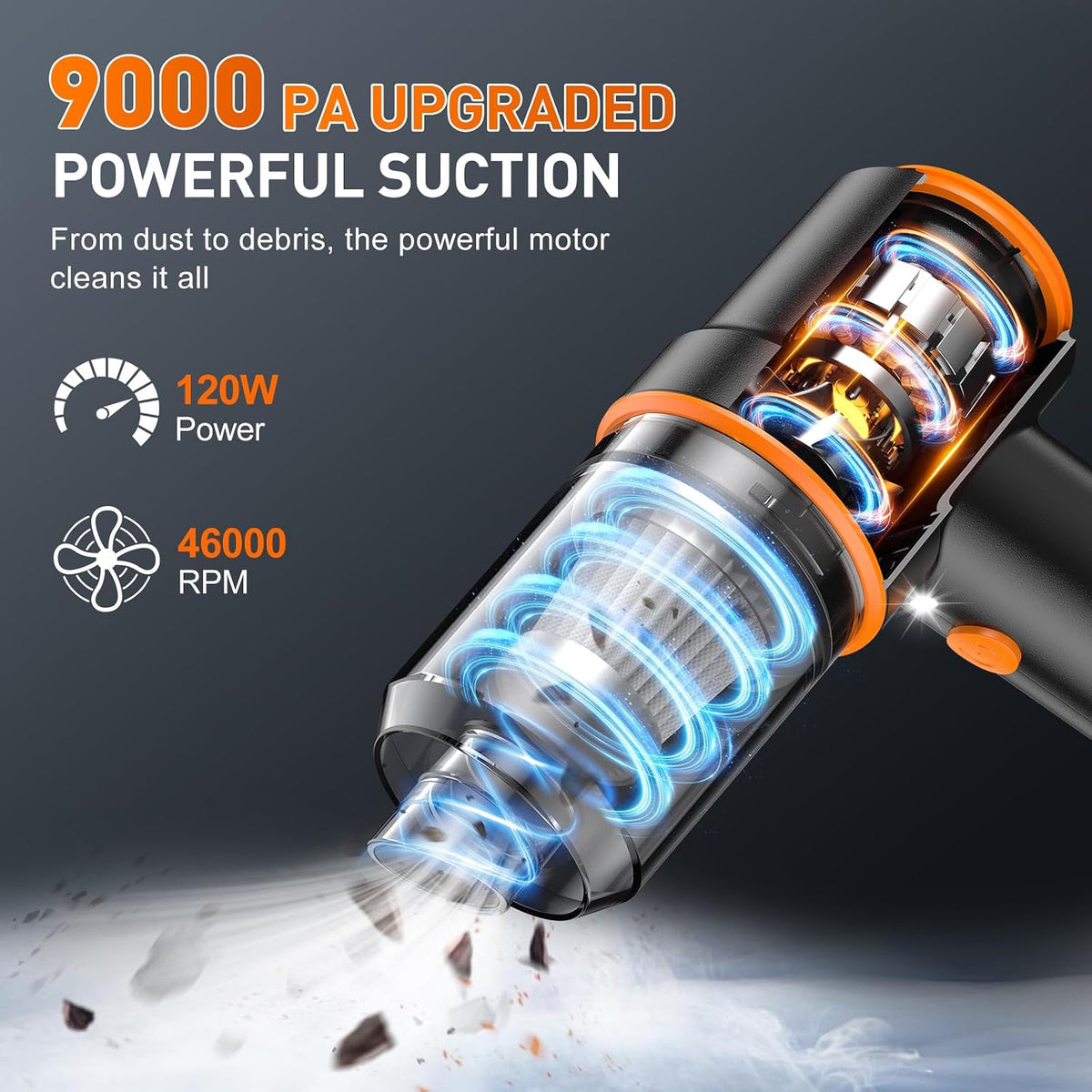 Handheld Car Vacuum Cleaner, Hand Held Vacuum Cleaner and Air Duster