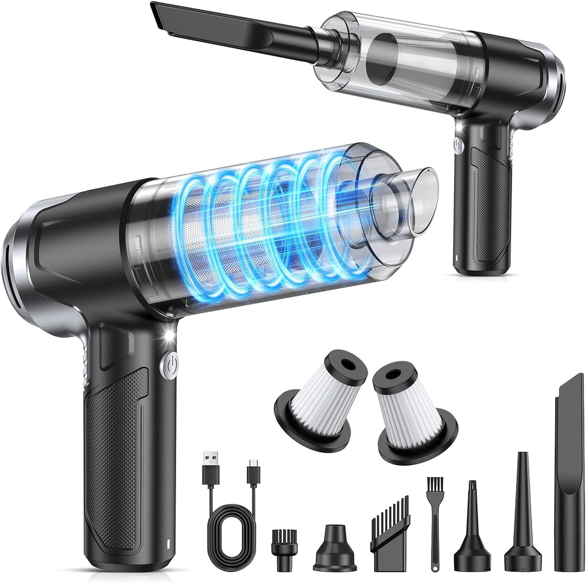 Handheld Car Vacuum Cleaner, Hand Held Vacuum Cleaner and Air Duster