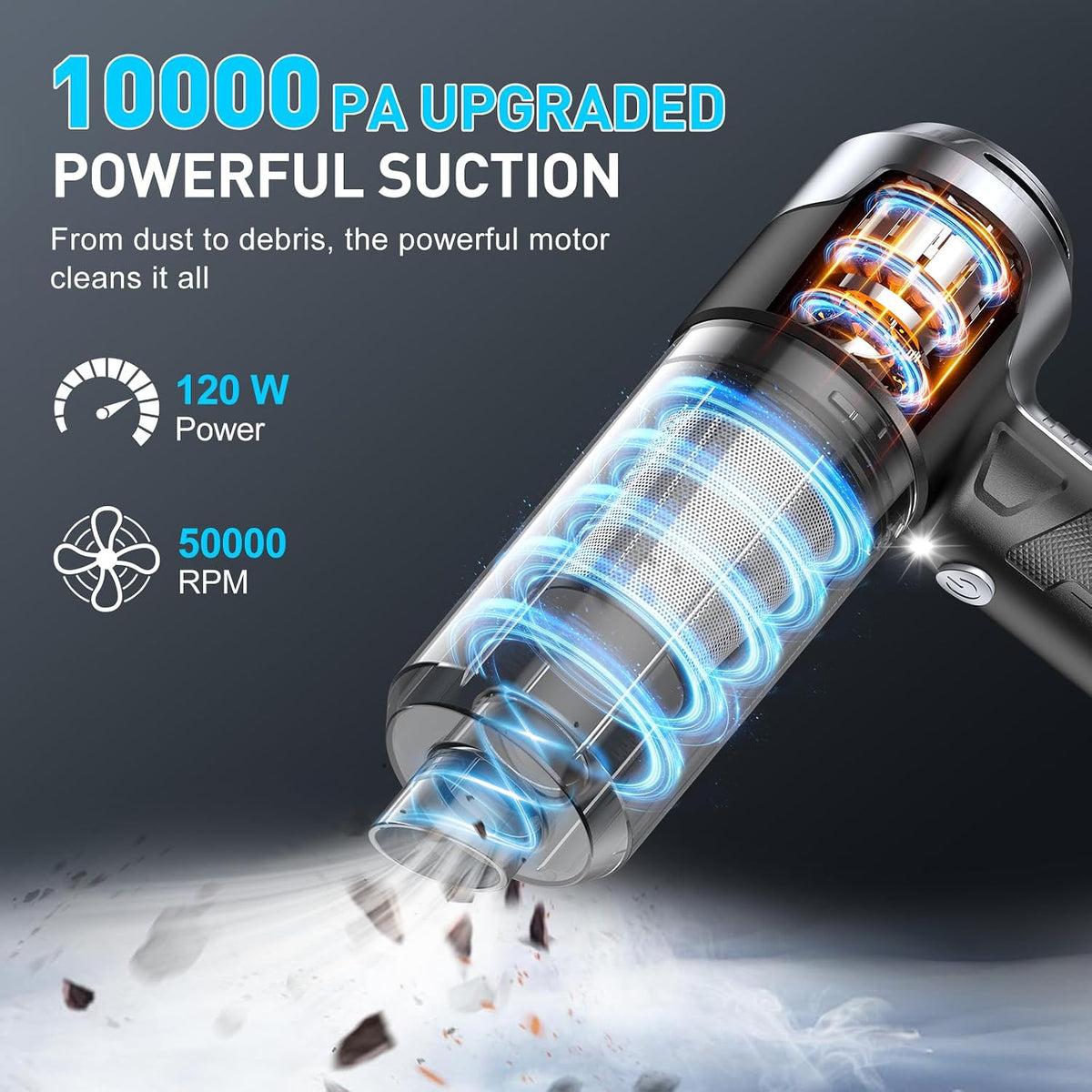 Handheld Car Vacuum Cleaner, Hand Held Vacuum Cleaner and Air Duster