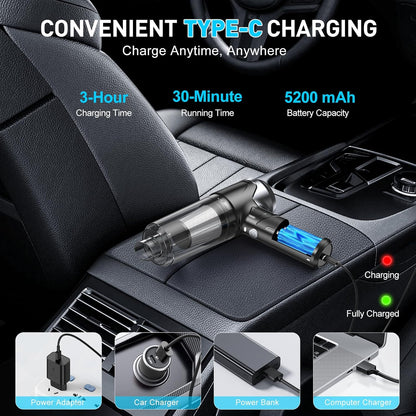 Handheld Car Vacuum Cleaner, Hand Held Vacuum Cleaner and Air Duster