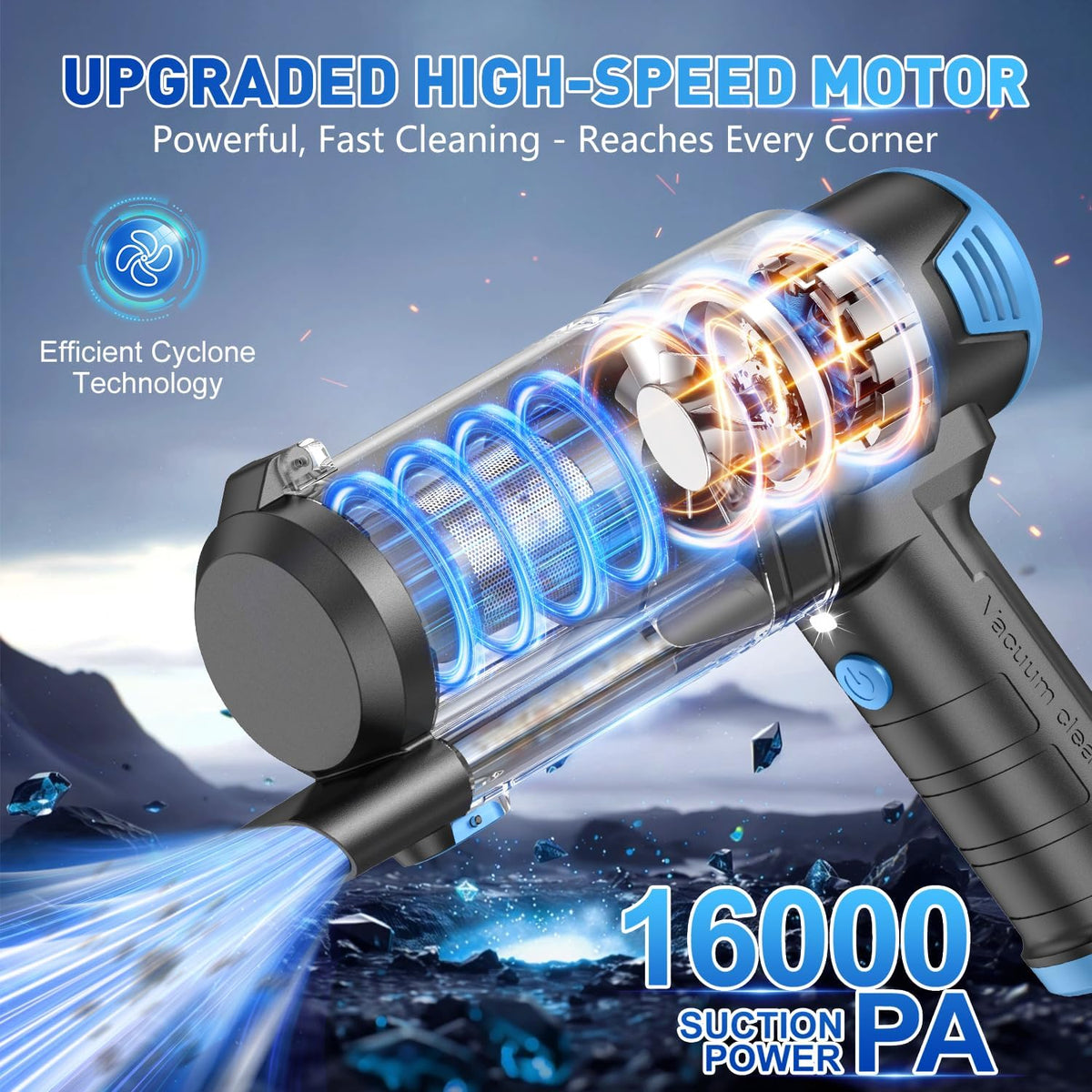 Handheld Car Vacuum Cleaner, Hand Held Vacuum Cleaner and Air Duster