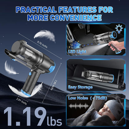 Handheld Car Vacuum Cleaner, Hand Held Vacuum Cleaner and Air Duster