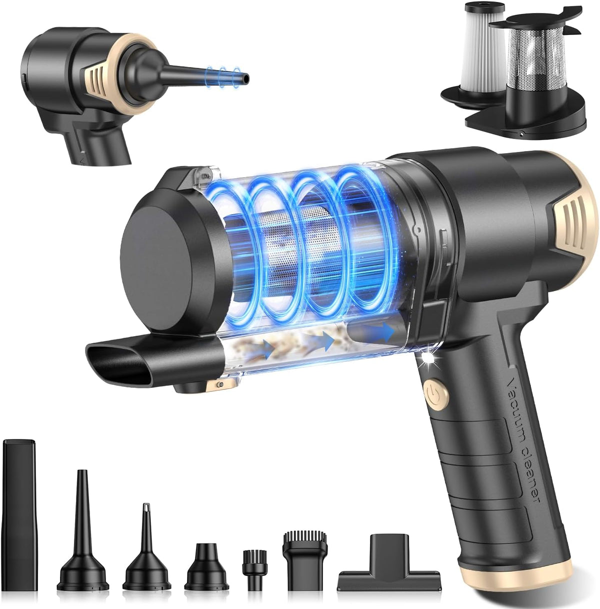 Handheld Car Vacuum Cleaner, Hand Held Vacuum Cleaner and Air Duster