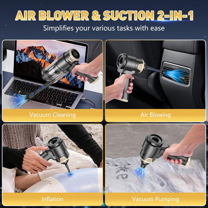Handheld Car Vacuum Cleaner, Hand Held Vacuum Cleaner and Air Duster