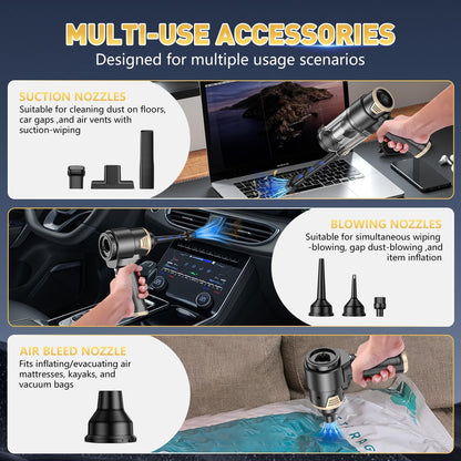 Handheld Car Vacuum Cleaner, Hand Held Vacuum Cleaner and Air Duster