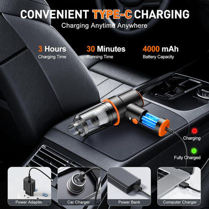 Handheld Car Vacuum Cleaner, Hand Held Vacuum Cleaner and Air Duster