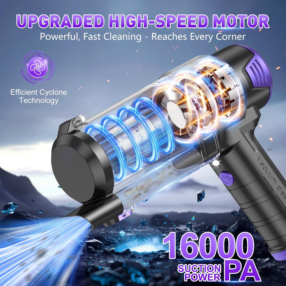 Handheld Car Vacuum Cleaner, Hand Held Vacuum Cleaner and Air Duster
