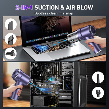 Handheld Car Vacuum Cleaner, Hand Held Vacuum Cleaner and Air Duster