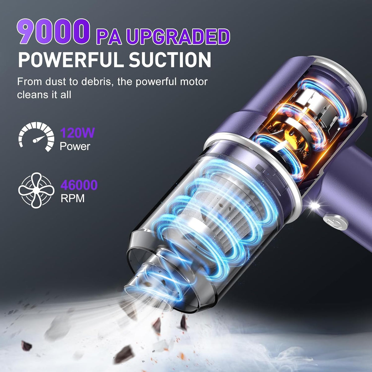 Handheld Car Vacuum Cleaner, Hand Held Vacuum Cleaner and Air Duster