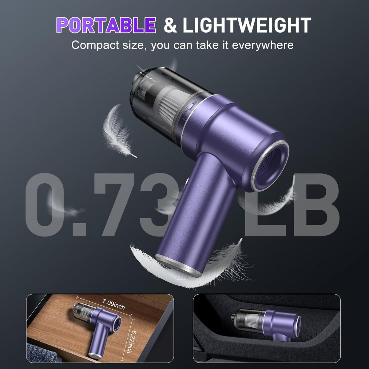 Handheld Car Vacuum Cleaner, Hand Held Vacuum Cleaner and Air Duster