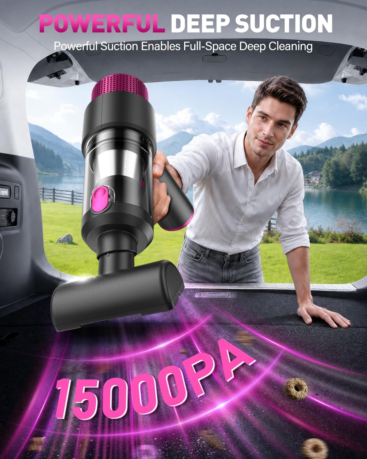 Handheld Car Vacuum Cleaner, Hand Held Vacuum Cleaner and Air Duster