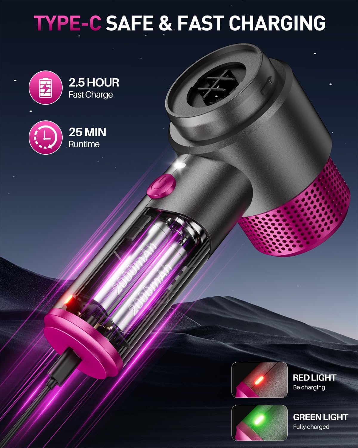 Handheld Car Vacuum Cleaner, Hand Held Vacuum Cleaner and Air Duster