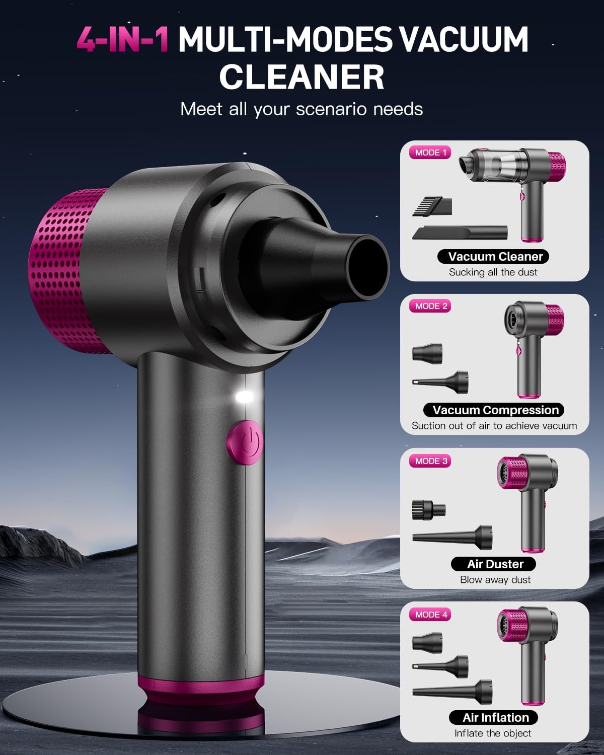 Handheld Car Vacuum Cleaner, Hand Held Vacuum Cleaner and Air Duster