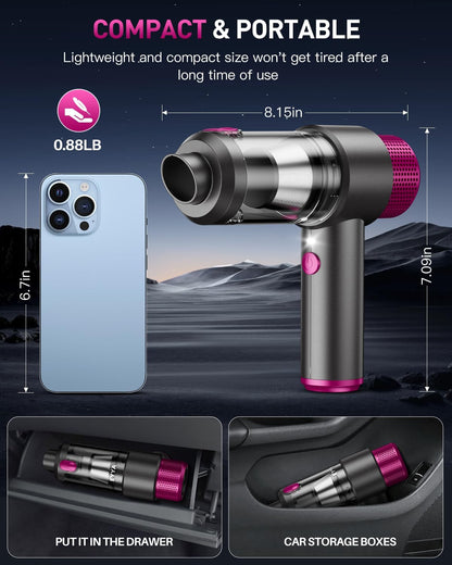 Handheld Car Vacuum Cleaner, Hand Held Vacuum Cleaner and Air Duster