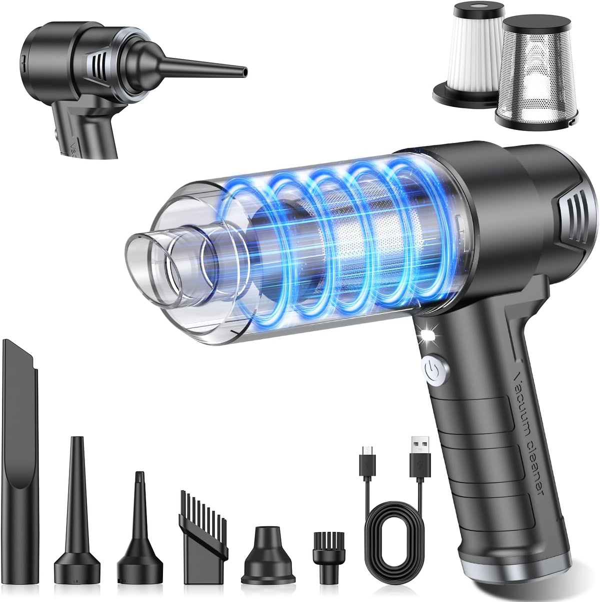 Handheld Car Vacuum Cleaner, Hand Held Vacuum Cleaner and Air Duster