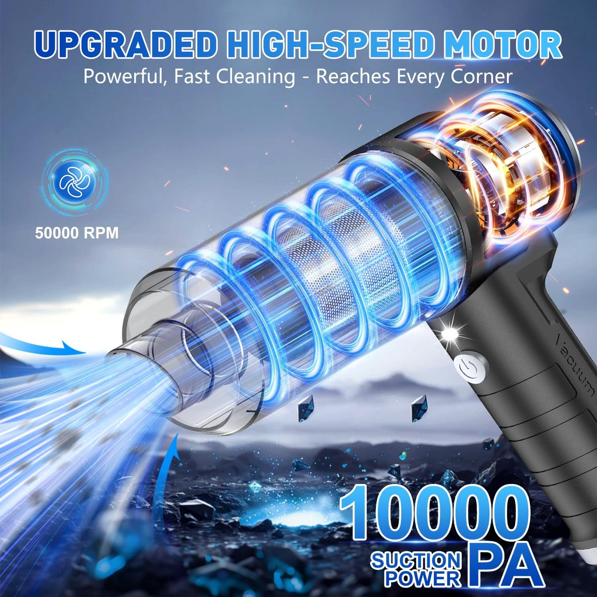 Handheld Car Vacuum Cleaner, Hand Held Vacuum Cleaner and Air Duster