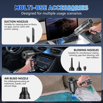 Handheld Car Vacuum Cleaner, Hand Held Vacuum Cleaner and Air Duster