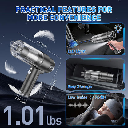 Handheld Car Vacuum Cleaner, Hand Held Vacuum Cleaner and Air Duster