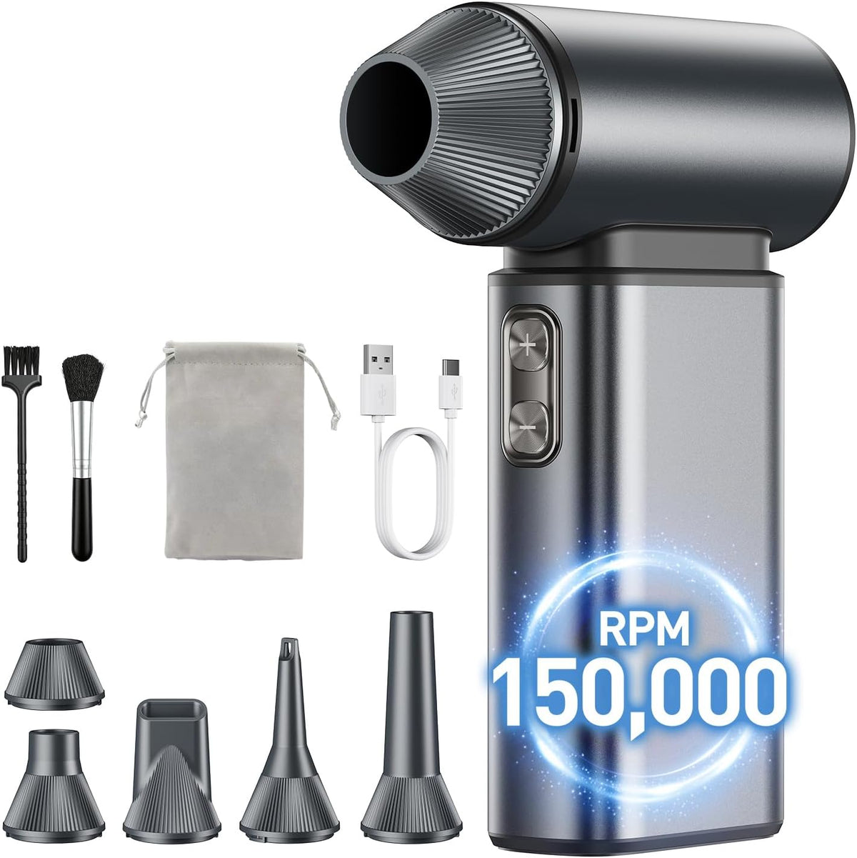 Compressed Air Duster Electric 150000RPM Super Power Mini Air Blower