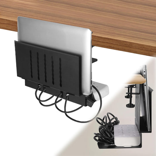 Desk Side Storage,11-4/5" Power Strip Cable Management Tray