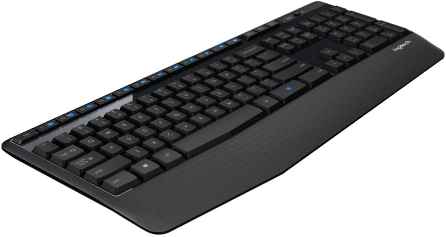 MK345 Full Size Wireless Keyboard and Mouse Combo - Black