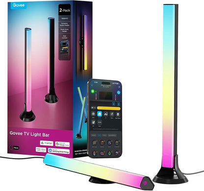 Smart RGBWIC Light Bars, 15-Inch WiFi TV Backlight for 45-70-Inch TVs