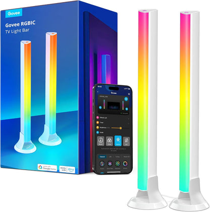 Smart RGBWIC Light Bars, 15-Inch WiFi TV Backlight for 45-70-Inch TVs