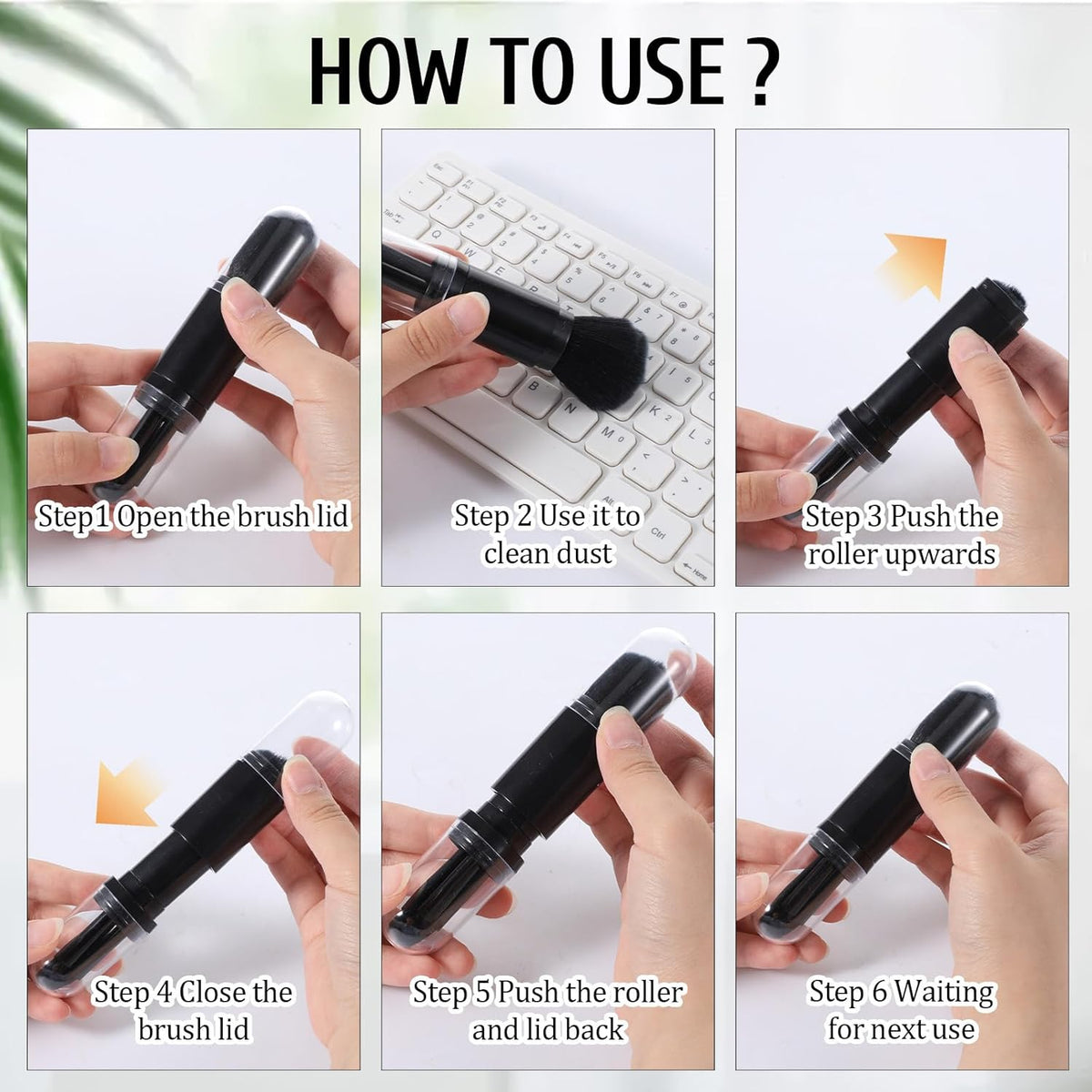4 Pack Exquisite Duster Brush Kit, Mini Keyboard Cleaning Brushes Kit Model Cleaning Brush Nylon Anti Static Electronic Dust Brushes Efficient Dust Removal for Digital Devices Car Interior