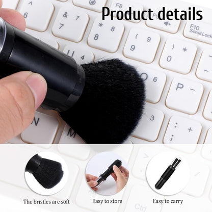 4 Pack Exquisite Duster Brush Kit, Mini Keyboard Cleaning Brushes Kit Model Cleaning Brush Nylon Anti Static Electronic Dust Brushes Efficient Dust Removal for Digital Devices Car Interior