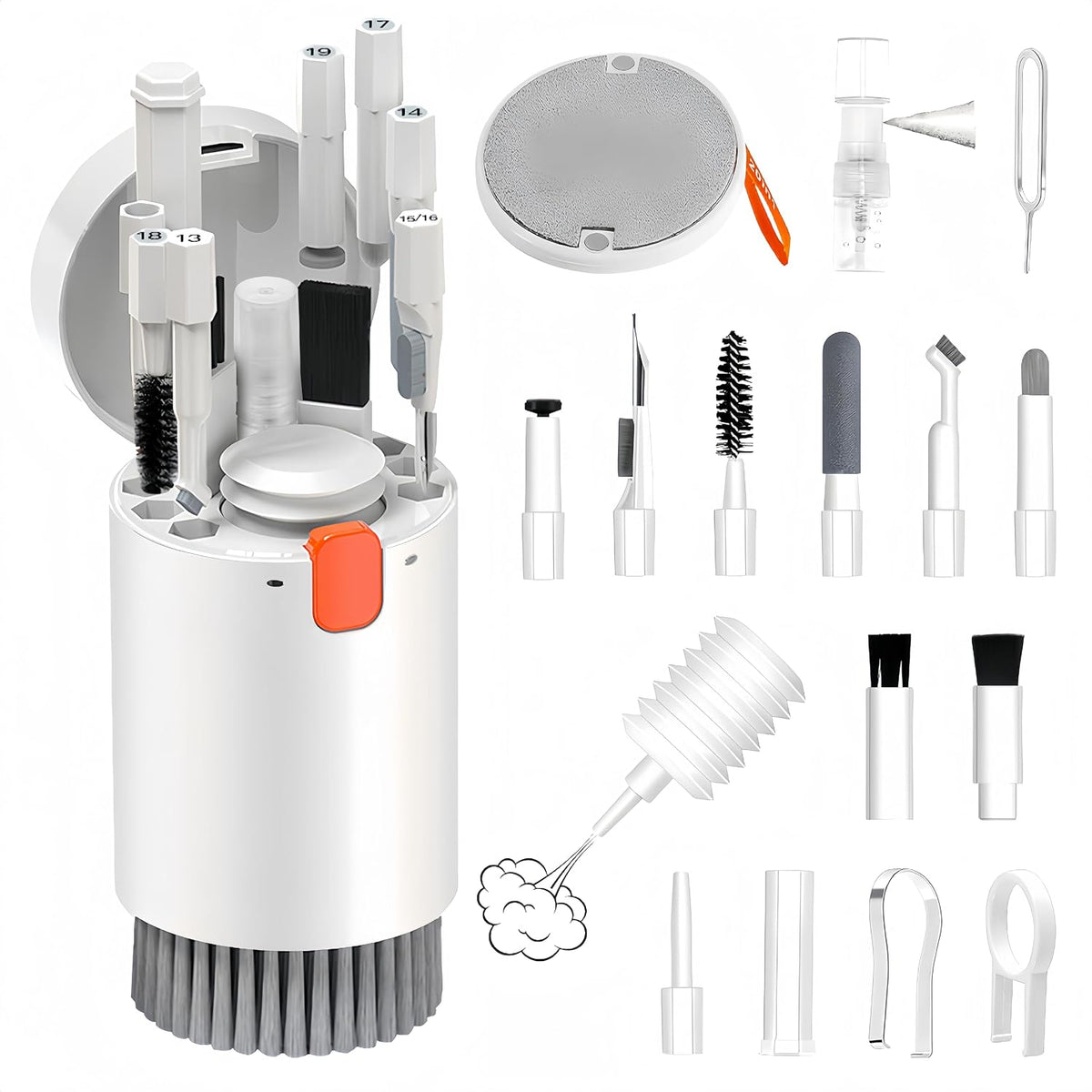 20-in-1 Laptop Phone Screen Earbud Cleaning Kit, Keyboard Cleaner Kit