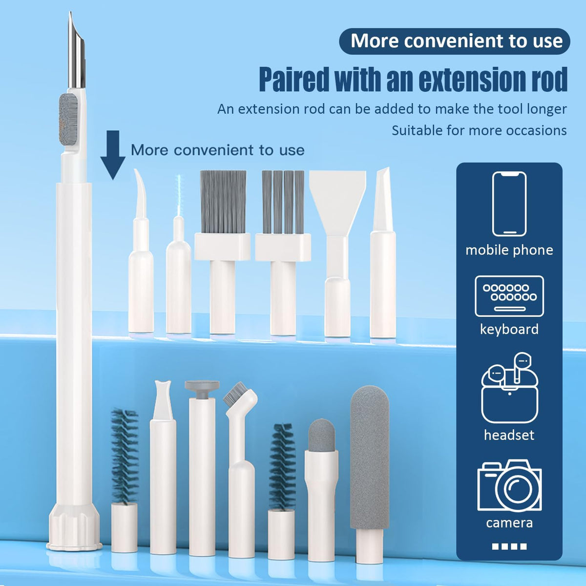 20-in-1 Laptop Phone Screen Earbud Cleaning Kit, Keyboard Cleaner Kit
