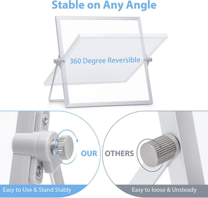 Small WhiteBoard with Stand 10" X 10"