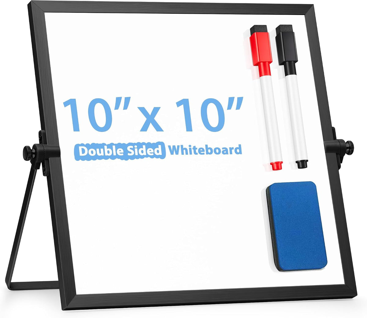 Small WhiteBoard with Stand 10" X 10"