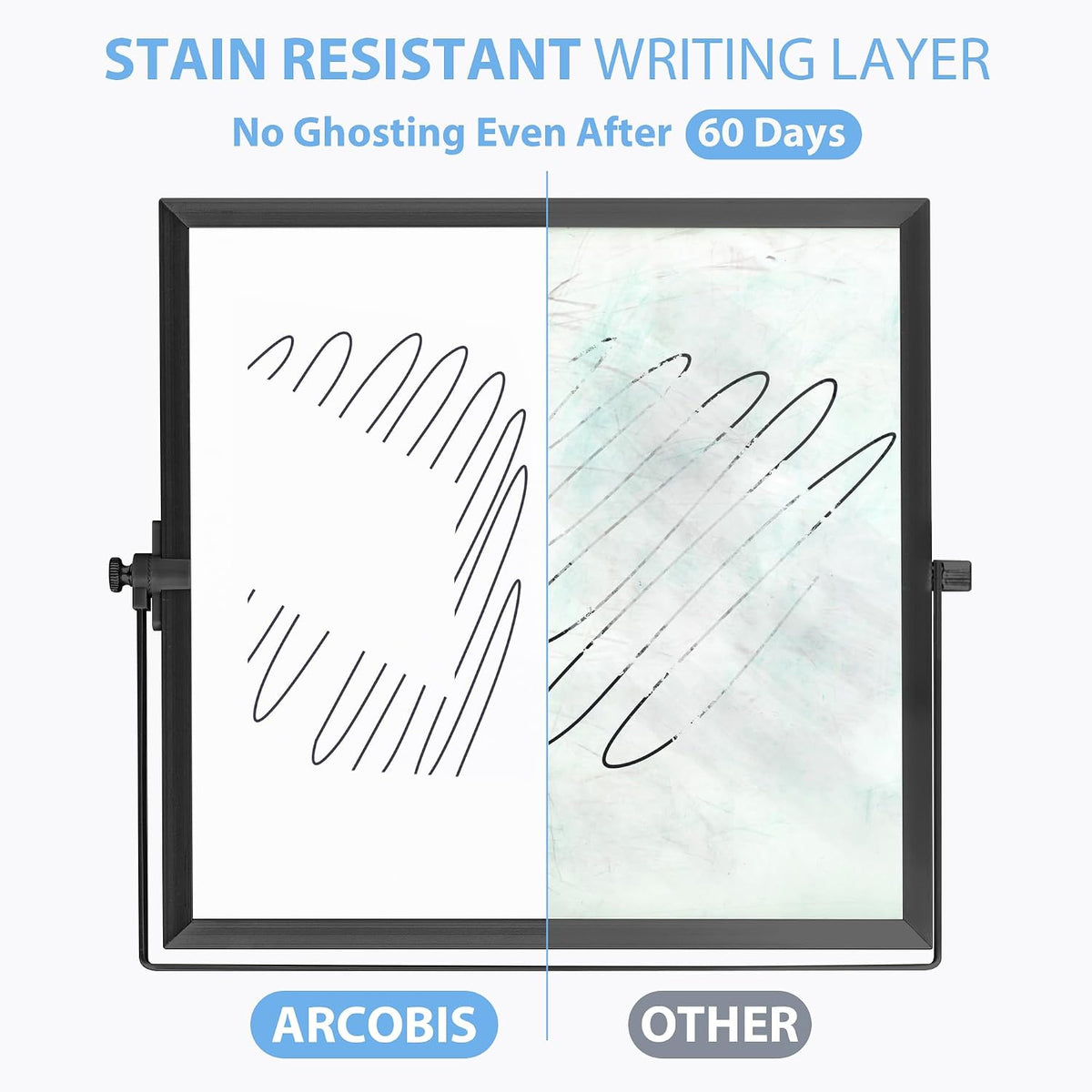 Small WhiteBoard with Stand 10" X 10"